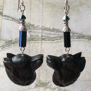 Husky Dog Earrings - Dog Jewelry, Dog Gifts, Husky